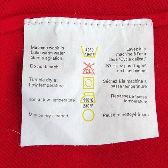 Women's Red Sweater Size Small Short Sleeves Mock Neck Tan Jay - Picture 4 of 4